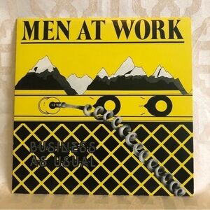 Men AT WORK BUSINESS AS USUAL Vinyl LP 1982